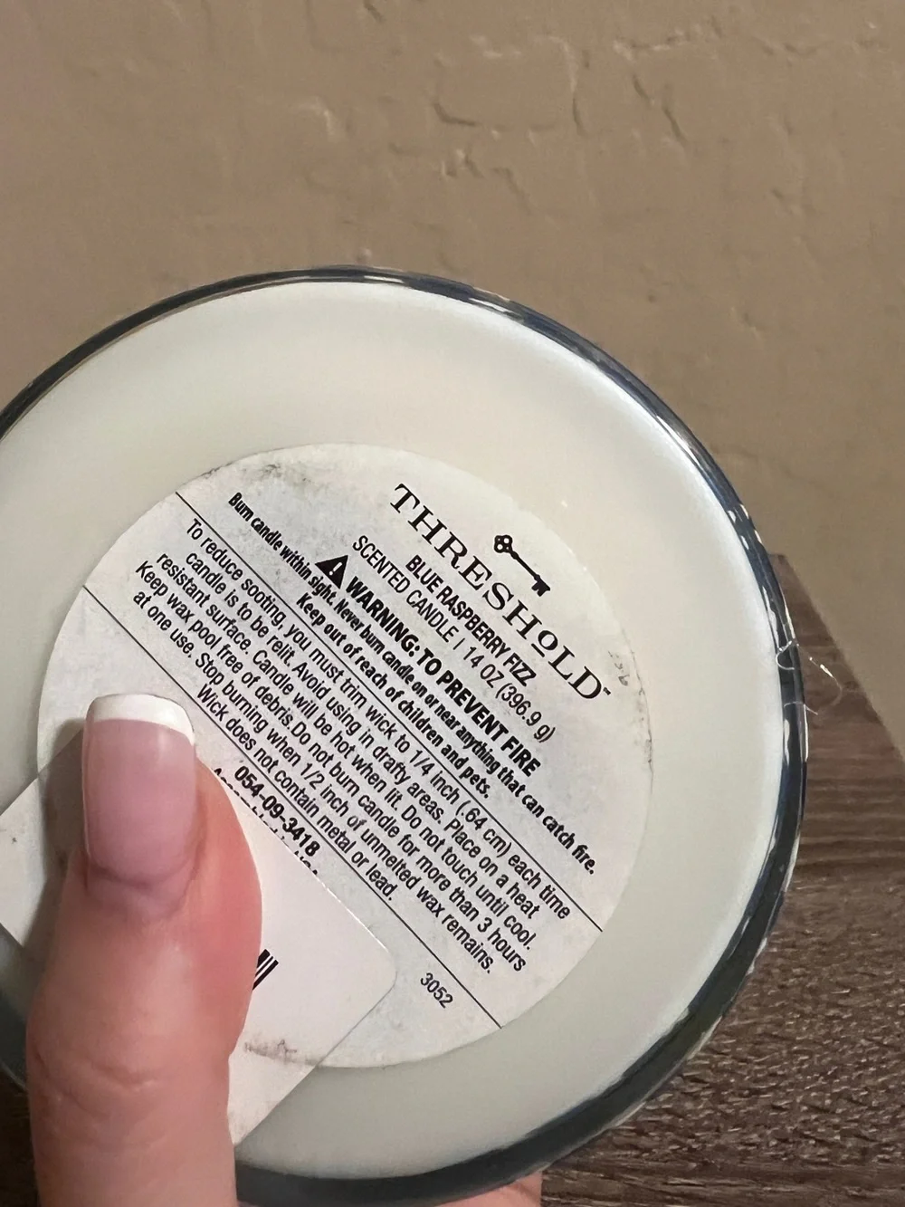 Target Threshold Happy Fourth of July Candle Stars USA Blue Raspberry Fizz NWT